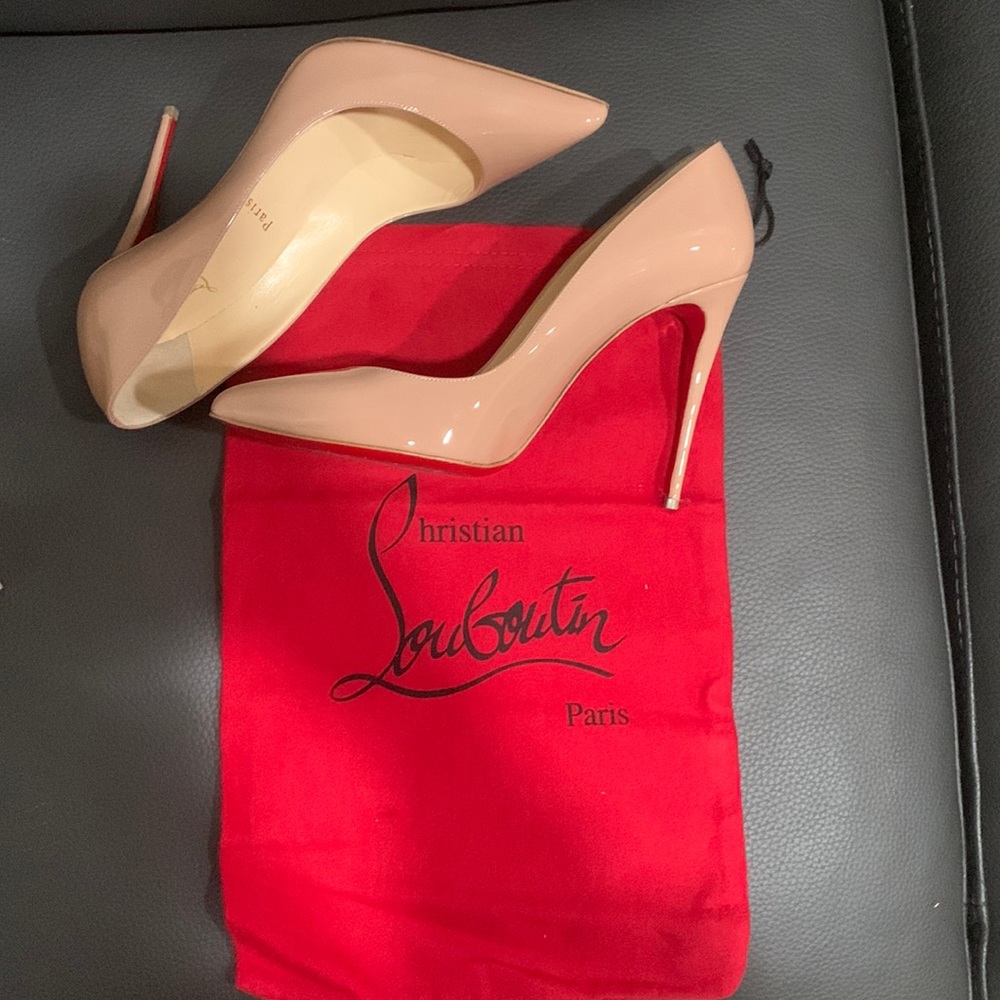 Christian Louboutin Pigalle Follies Patent Nude